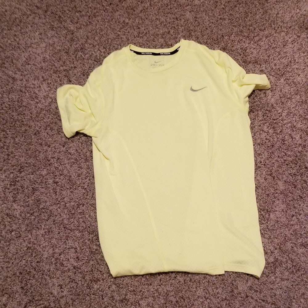 Neon yellow nike tee